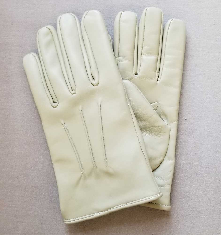 Gloves, Grey Buff Goatskin - Click Image to Close