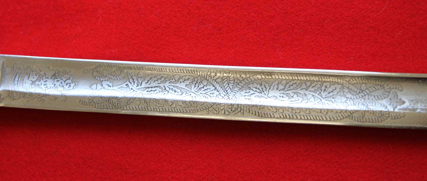 British, 1827 Naval Officer's Sword - Click Image to Close