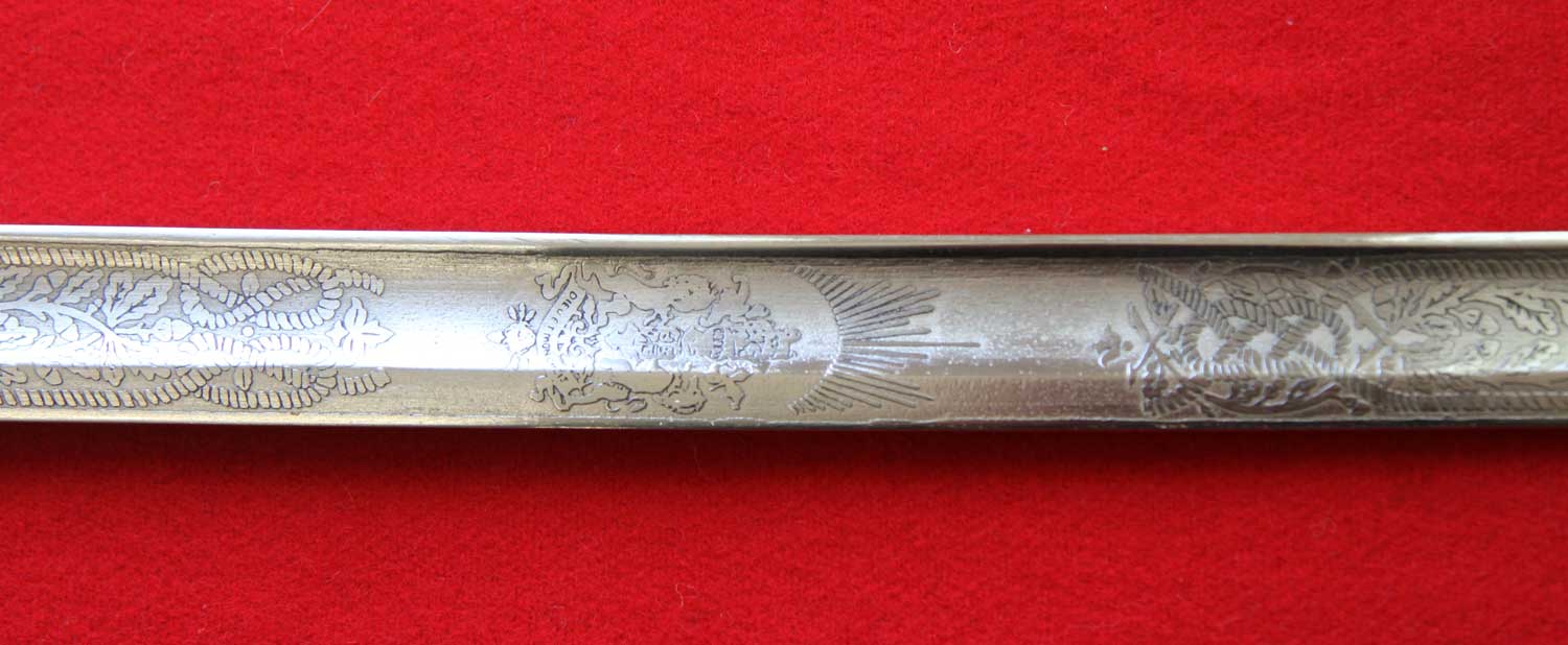 British, 1827 Naval Officer's Sword - Click Image to Close