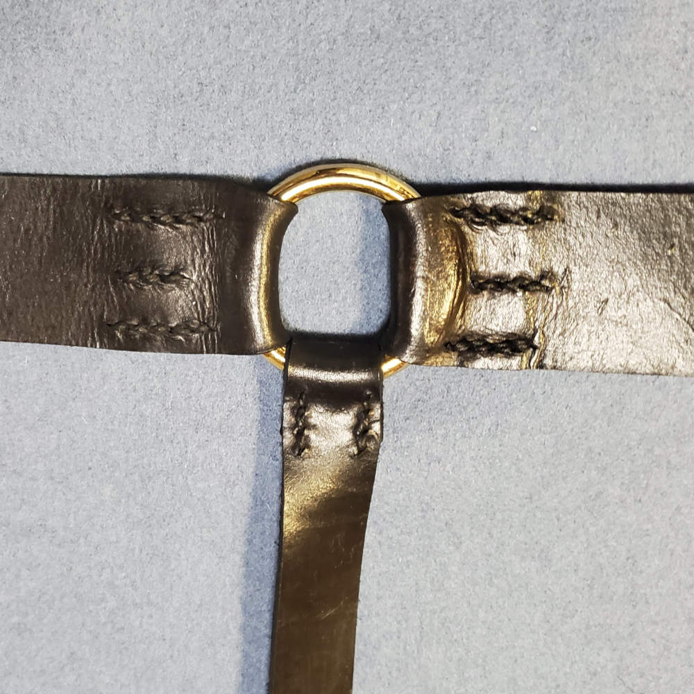 Napoleonic, Sword Belt, Black Leather - Click Image to Close
