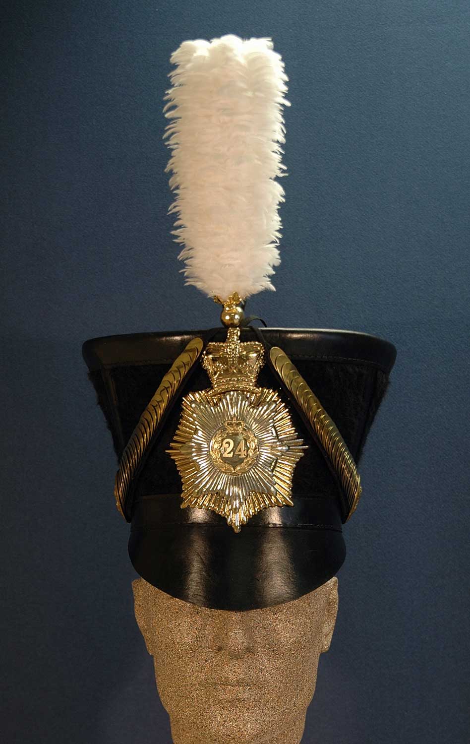 British, 24th Regt of Foot, Belltop Shako, Officer, 1831-1834 - Click Image to Close