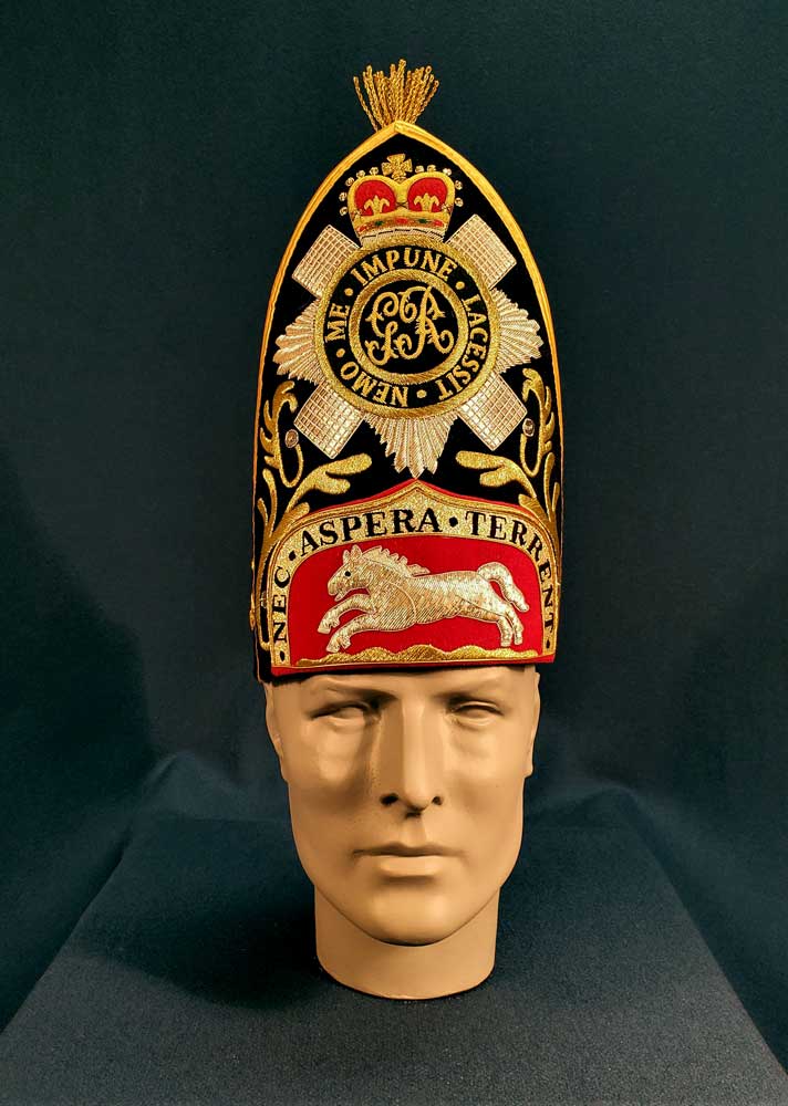 British, 1st Regt (Royal Scots), Grenadier Mitre Cap, Officer - Click Image to Close