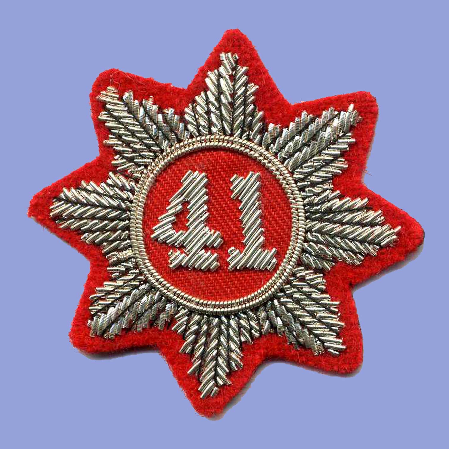British, War of 1812, 41st Regt Turnback Badge (silver) - Click Image to Close