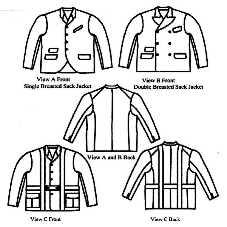 Men’s Sack Jackets 1860-1900