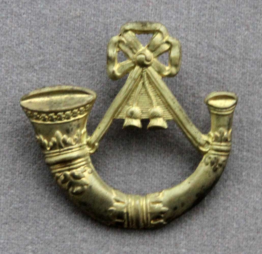 British, Light Infantry Bugle Horn (1800-15) Shako Plate - Click Image to Close
