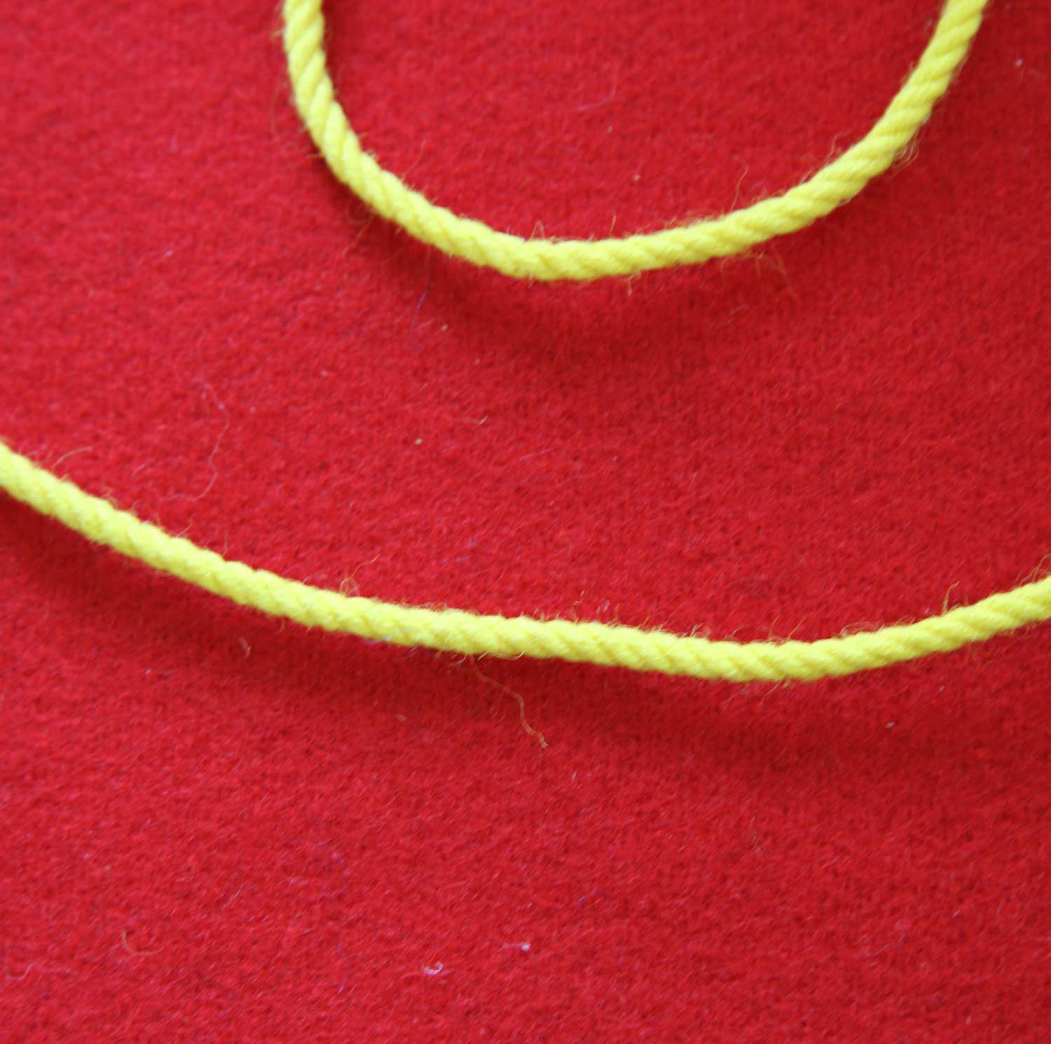 Yellow Wool Cord - Click Image to Close