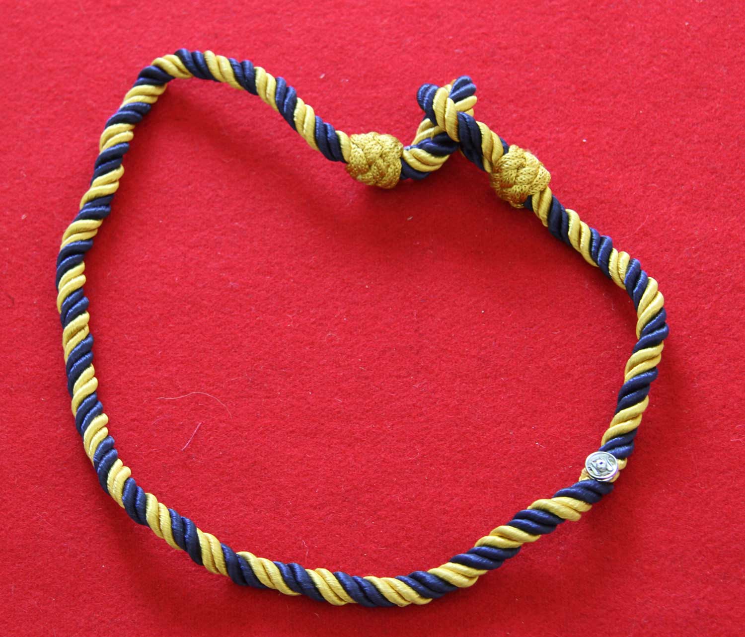 Blue and Gold Cord - Click Image to Close