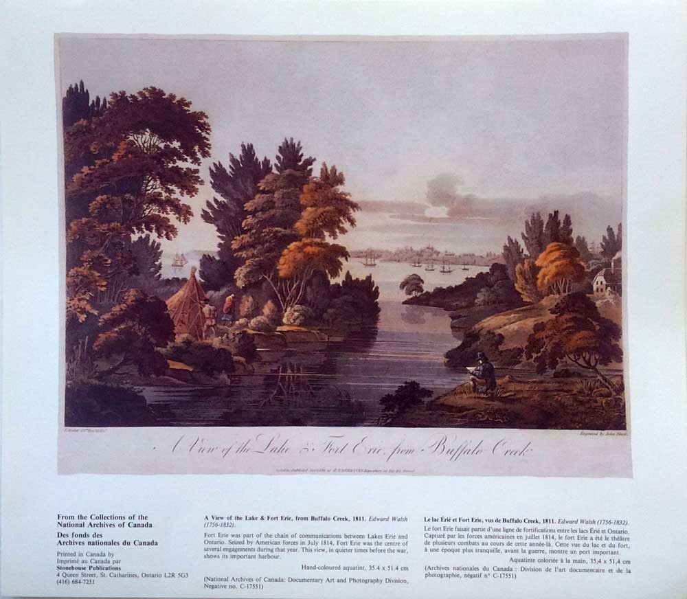 View of the Lake & Fort Erie from Buffalo Creek, 1811