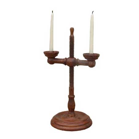 Spiral Double Candle Holder - Click Image to Close