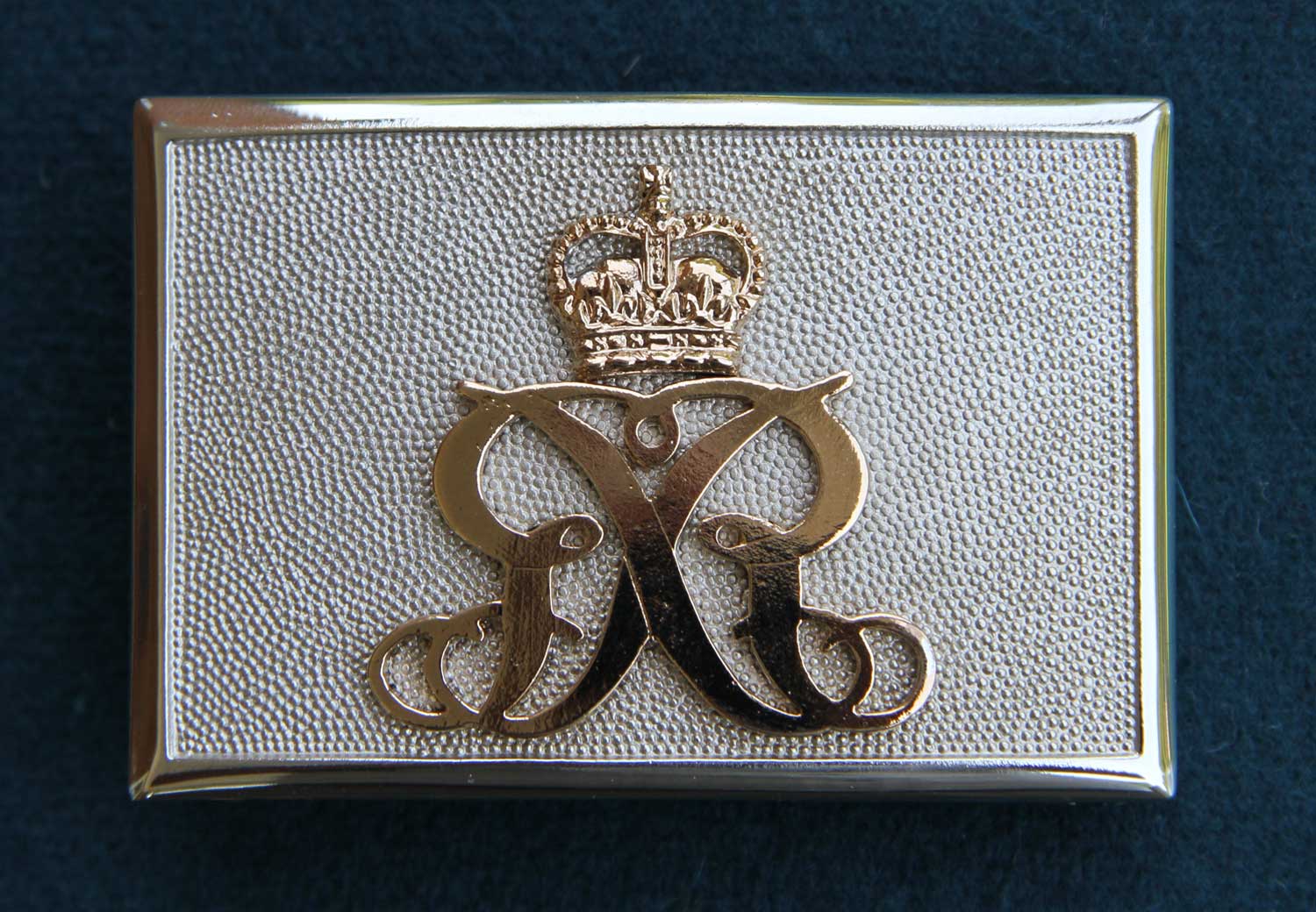 British, Staff Waistbelt Buckle (silver bkgd) - Click Image to Close