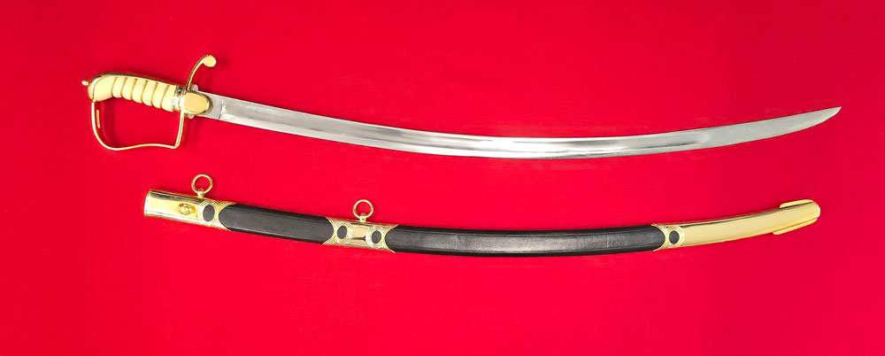 Stirrup hilt sabre (gold appointments)
