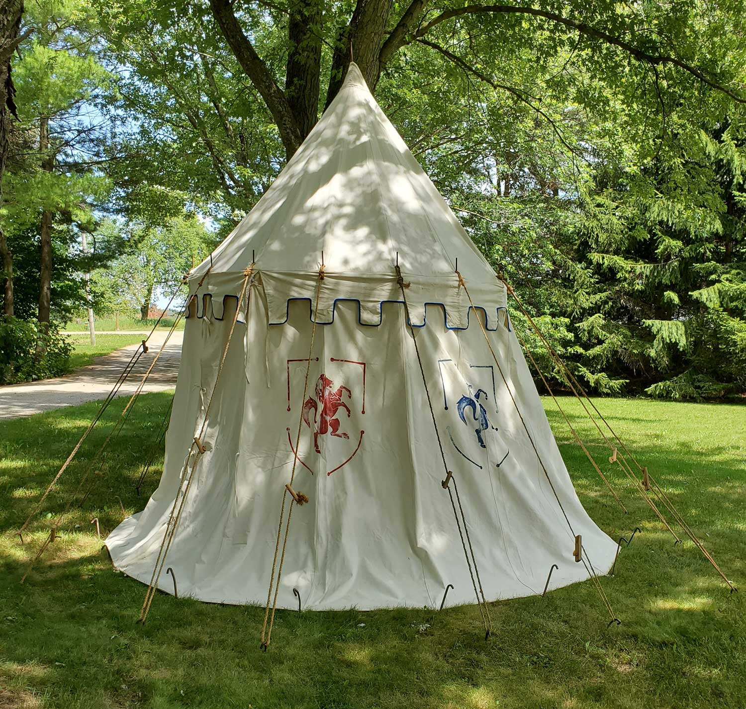 12 ft Round Medieval Marquee