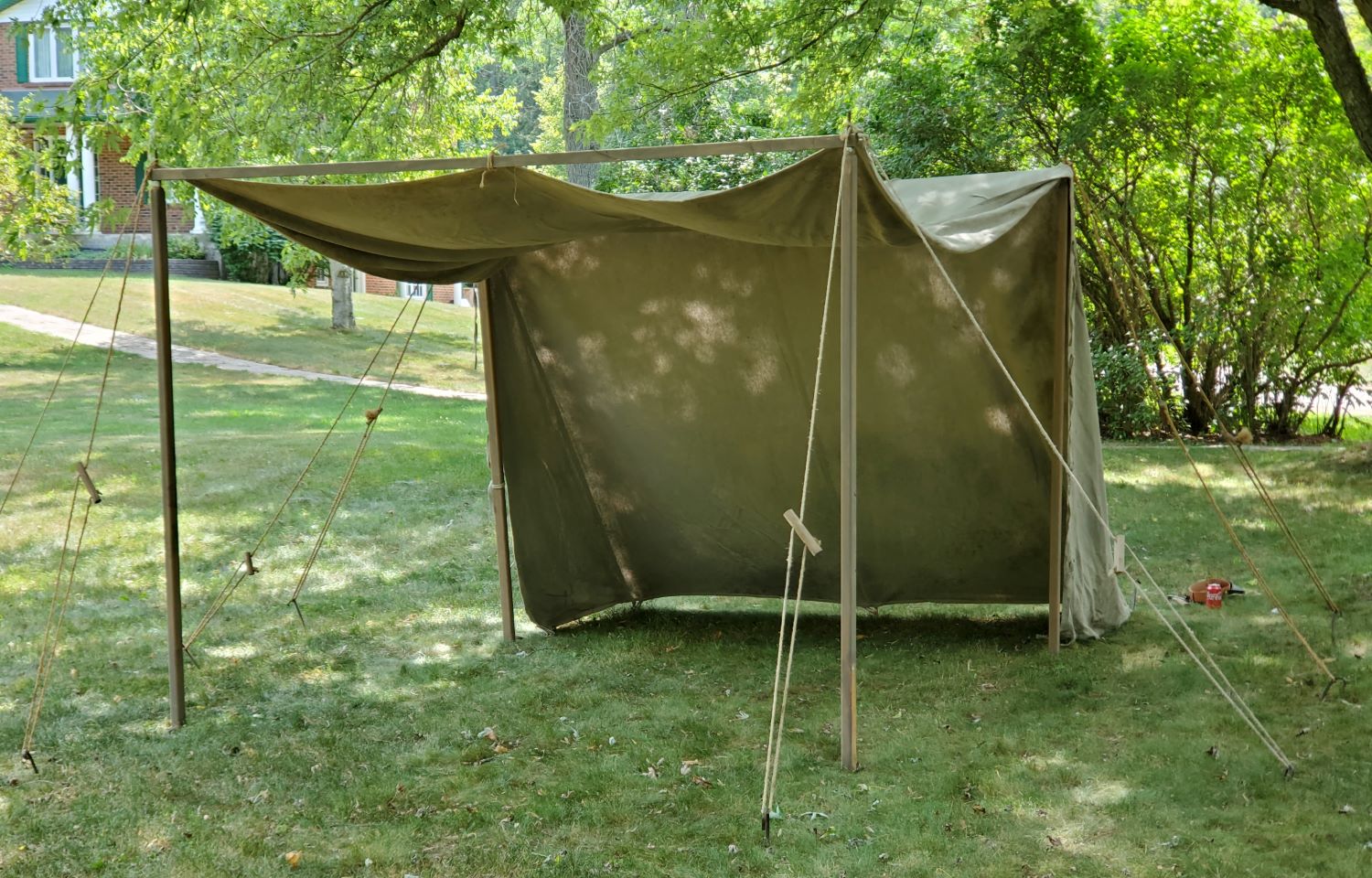 Rustic Convertible Wedge Tent - Click Image to Close