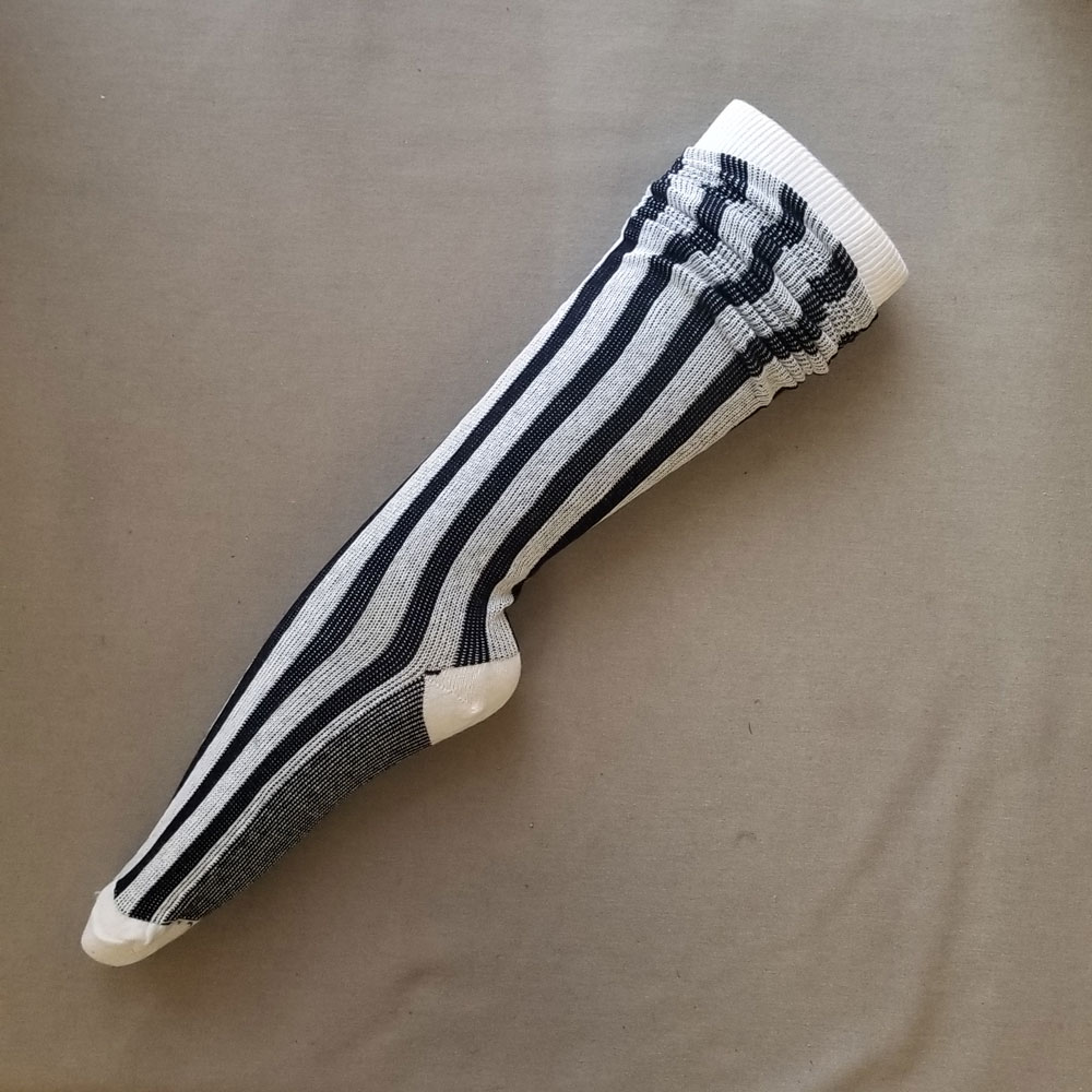 90% Cotton, Vertical Striped Stockings [25-06] - $16.25