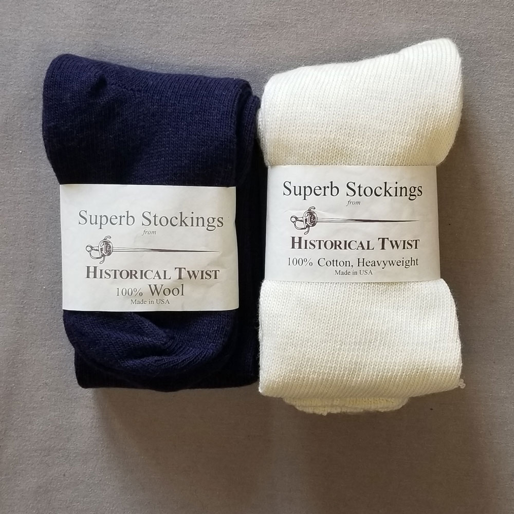 Ribbed Wool Stockings - Samson Historical