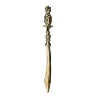 Letter Opener, Pineapple, Brass - Click Image to Close